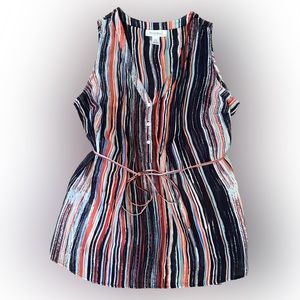 Maternity Blouse by Motherhood Size L Stripes